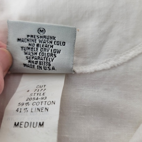 White Button-Up Women's Blouse - Picture 7 of 7